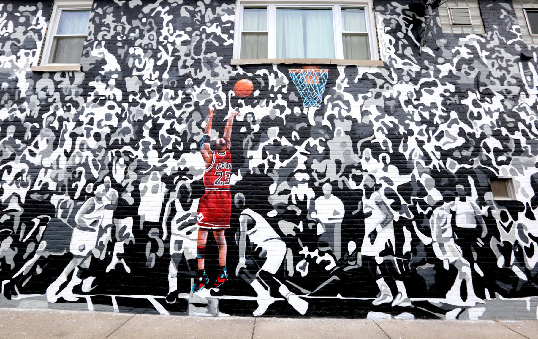 Felix “Flex” Maldonado's mural of Michael Jordan